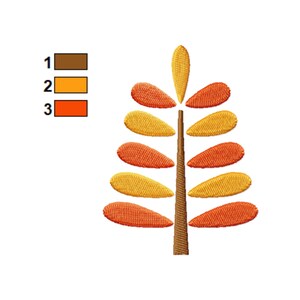 Autumn Tree Embroidery Design, Instant Download - 6 Sizes - Etsy