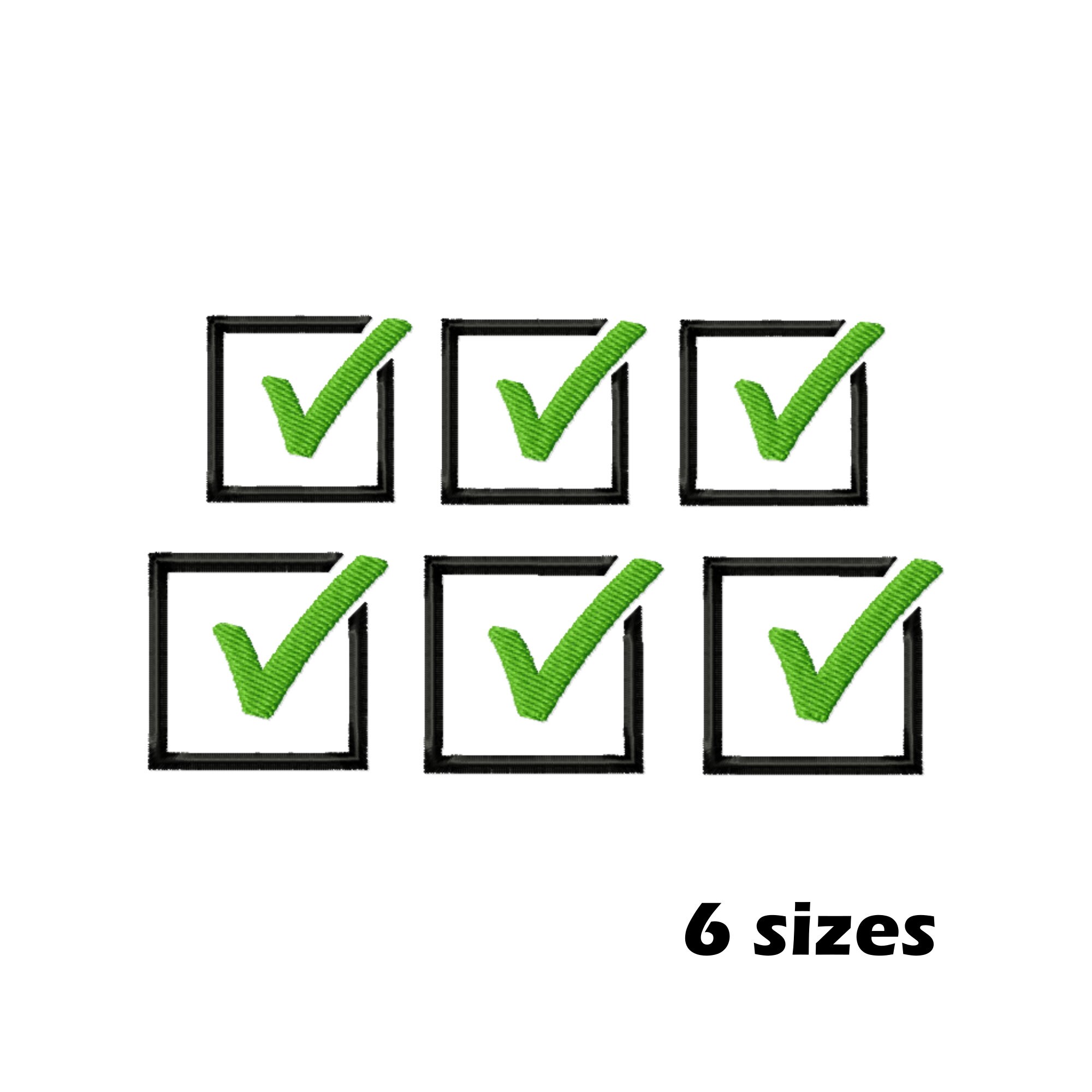Check Box Pattern Design Check Box Embroidery Design, Instant Download - 6 Sizes - Etsy