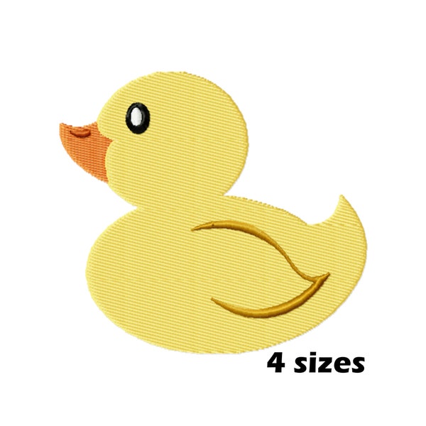 Rubber Duck Embroidery Designs, Instant Download - 4 Sizes