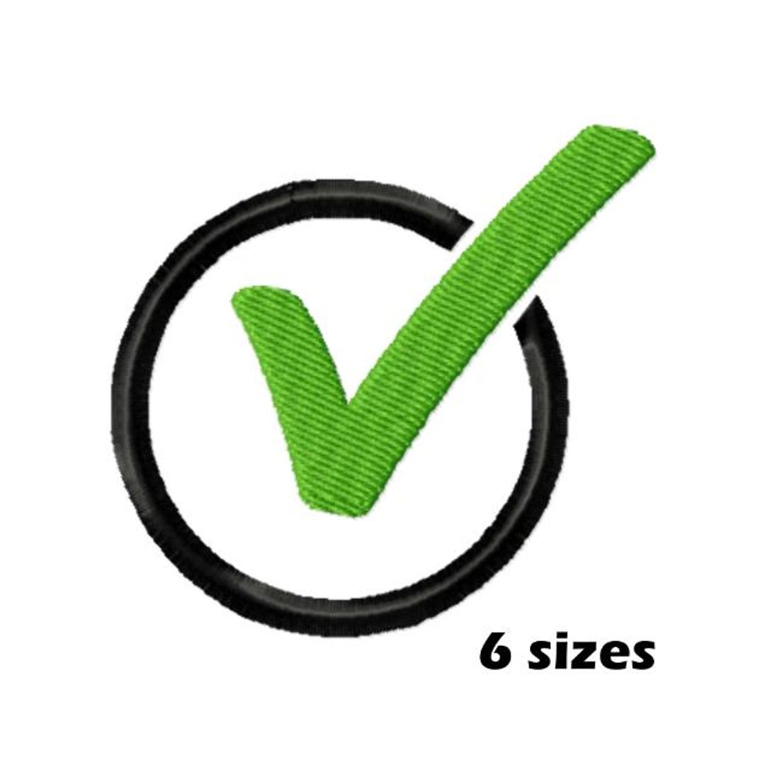 Check Box Embroidery Design, Instant Download - 6 Sizes - Etsy