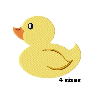 Rubber Duck Embroidery Designs, Instant Download - 4 Sizes