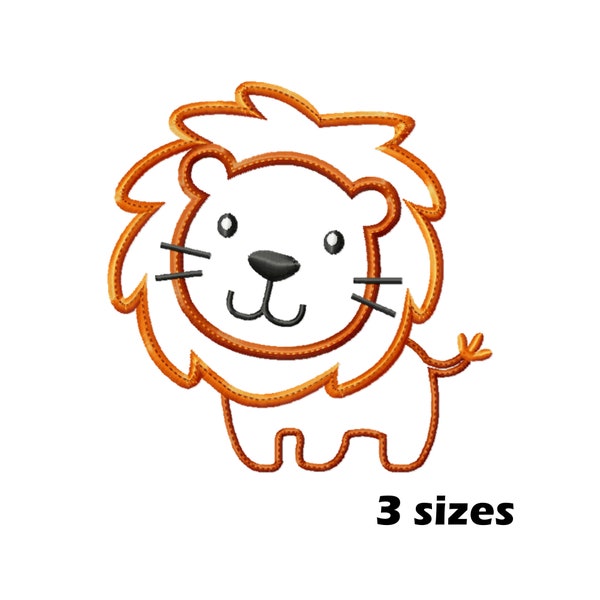 Lion Applique Etsy