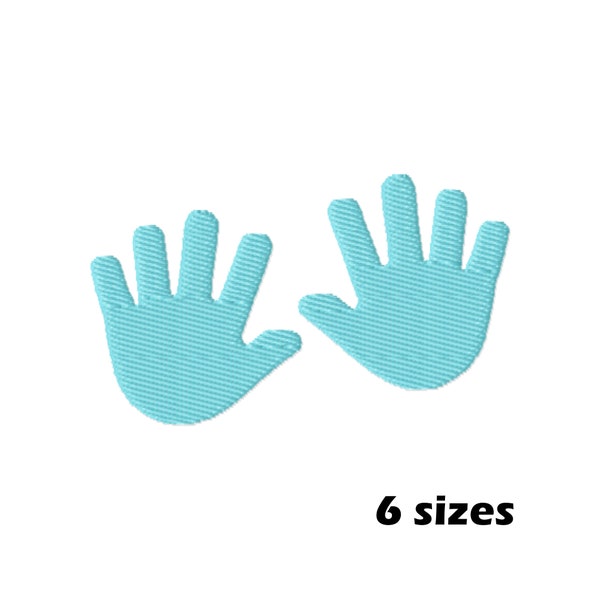 Baby Hands Embroidery Designs, Instant Download - 6 Sizes