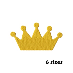 Crown Machine Embroidery Designs, Instant Download - 6 Sizes