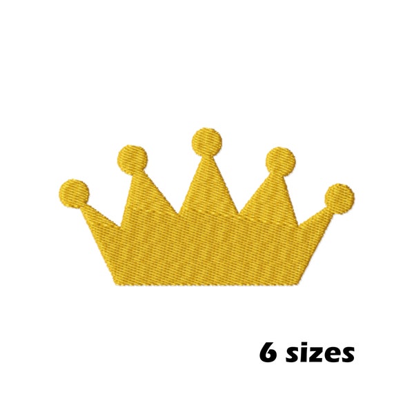Crown Machine Embroidery Designs, Instant Download - 6 Sizes