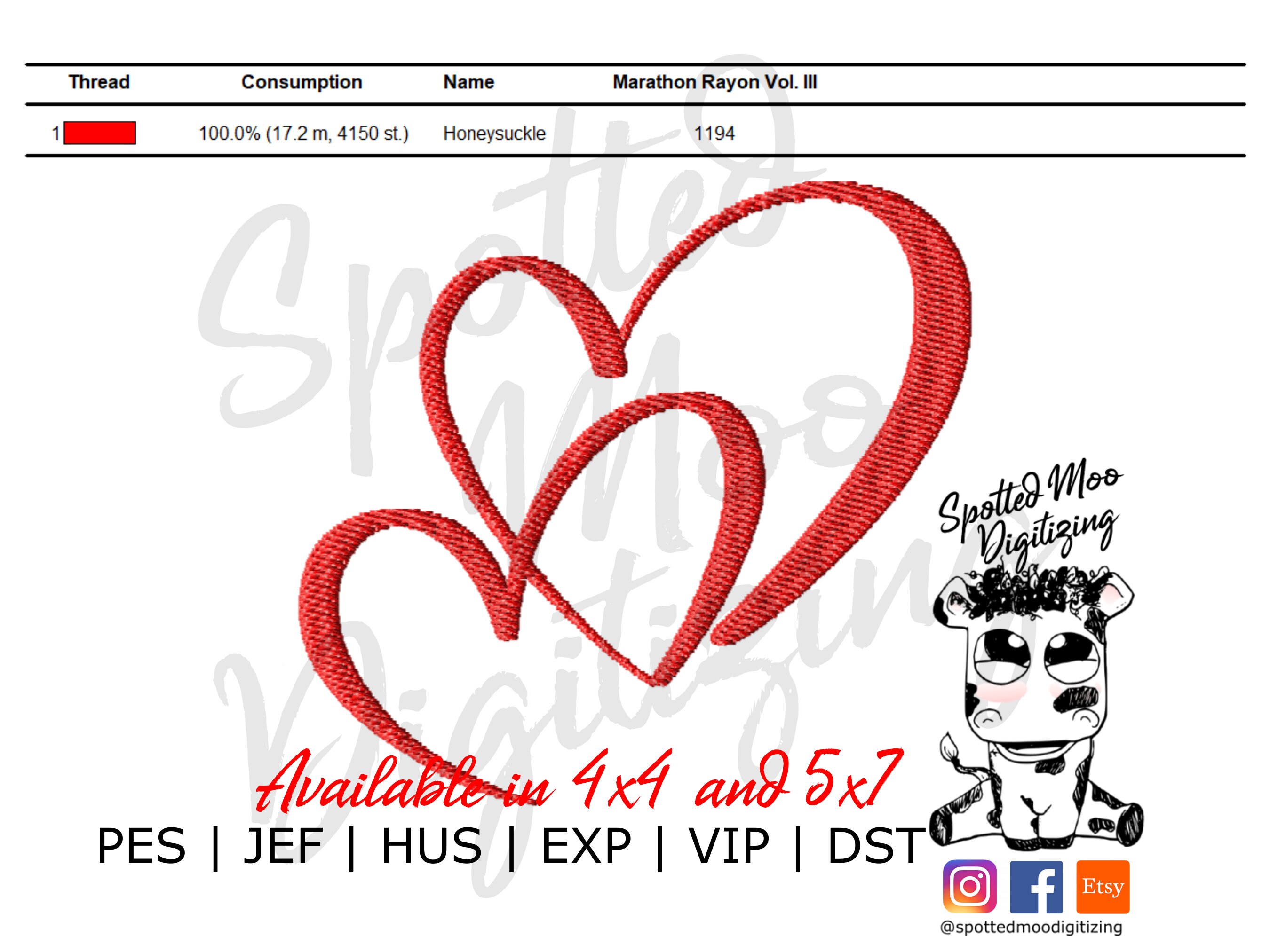 Hearts Double Hearts Heart Shape True Love Machine | Etsy