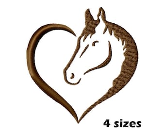 Horse Head Embroidery Designs, Instant Download - 4 Sizes