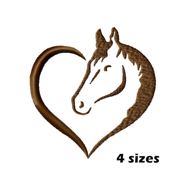 Horse Head Embroidery Designs, Instant Download - 4 Sizes