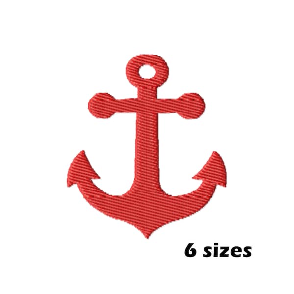 Anchor Embroidery Design Etsy