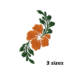 Hibiscus Flower Embroidery Designs, Instant Download - 3 Sizes