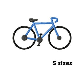 Bicycle Machine Embroidery Designs, Instant Download - 5 Sizes