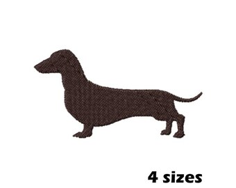Dachshund Dog Embroidery Designs, Instant Download - 4 Sizes