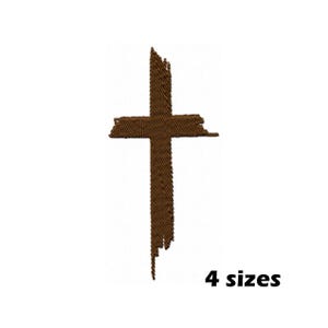 Rustic Cross Embroidery Designs, Instant Download - 4 Sizes