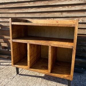 Rustic Vinyl Storage Unit / Turntable Sideboard