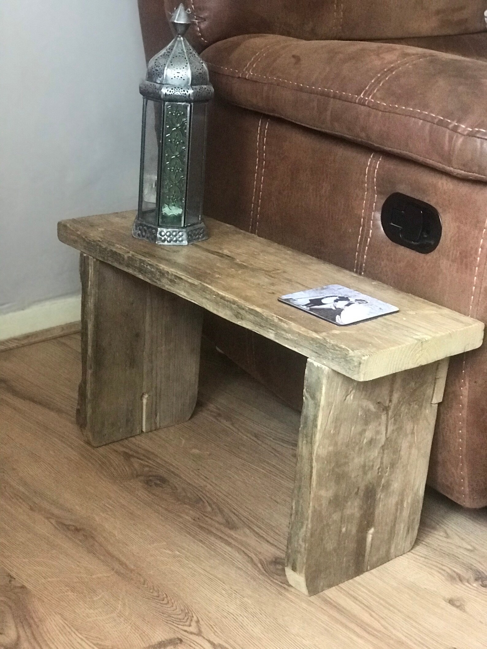 Rustic reclaimed Side Table / bench Etsy