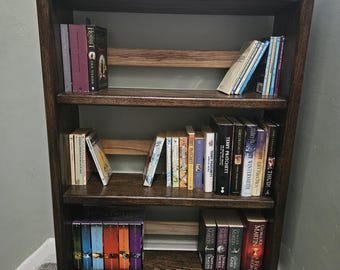 Solid Dark Oak Bookcase