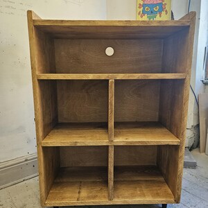 The Revolution - Rustic Pine Vinyl Record and Turntable storage unit image 4