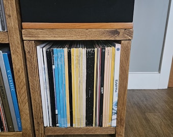 No. 12 - The Chester - Speaker Stand / Vinyl Storage - Chunky Pine