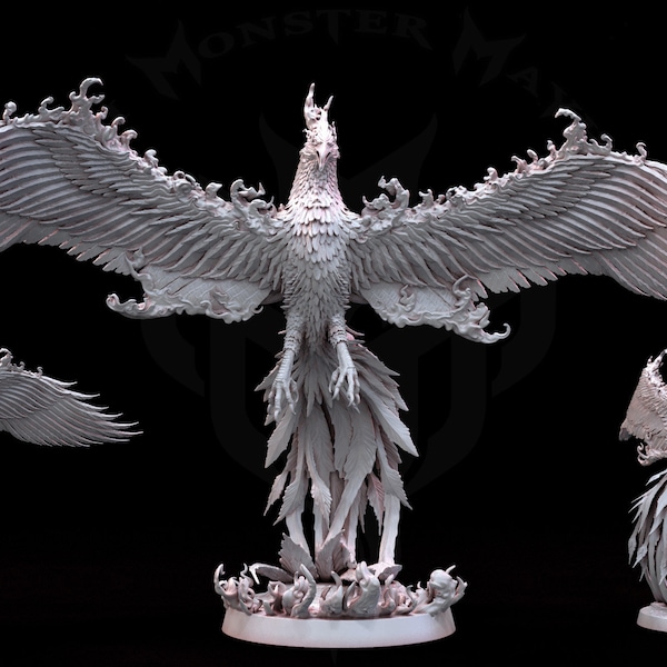 Phoenix Infernal Lava Bird Gargantuan 3D Printed