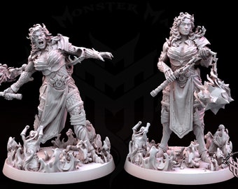 Fire Giant Female Huge 3D Printed