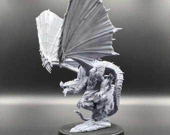Crystal Dragon Gargantuan 3D Printed Dungeons and Dragons