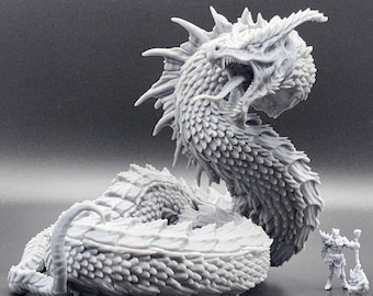 Krayt Dragon Wyrm World Serpent Gargantuan 3D Printed Dungeons and Dragons