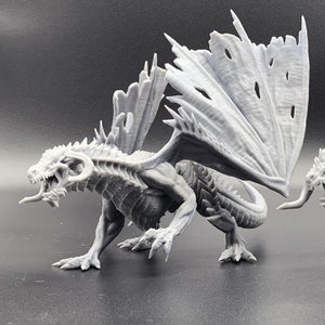 Black Dragon Gargantuan 3D Printed Dungeons and Dragons