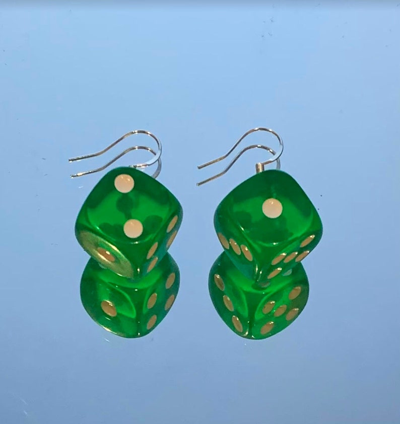 Colourful Dice Earrings Etsy Australia
