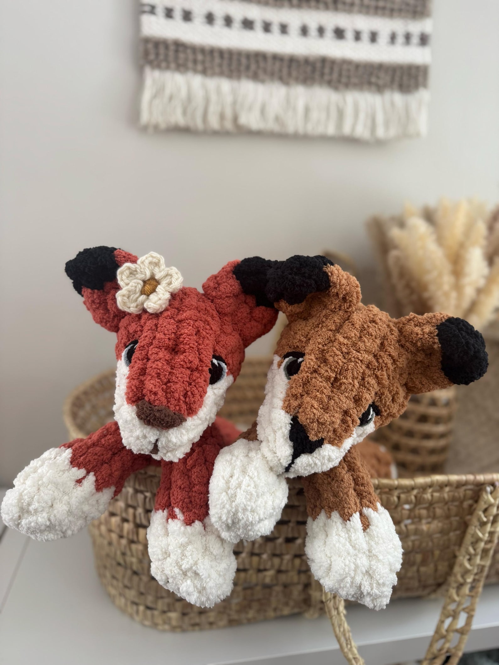 MINI Finn the Fox / Fox Snuggler / Full Video Tutorial / Finger Knit ...
