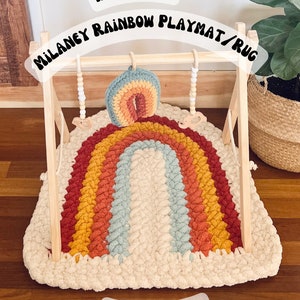 Ganz Video Anleitung / FINGER HÄKELN / Die Original Milaney Rainbow Baby Krabbeldecke / Teppich