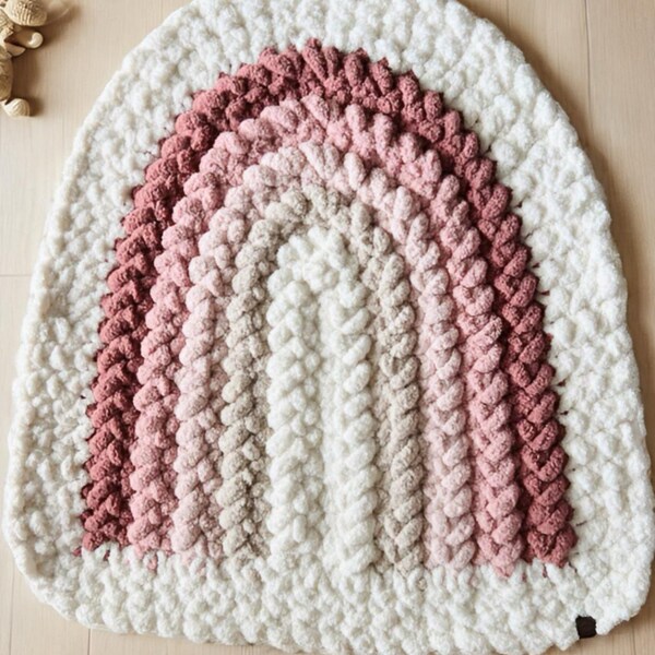 Full Video Tutorial / HAND CROCHET / The Original Milaney Rainbow Baby Playmat / Rug