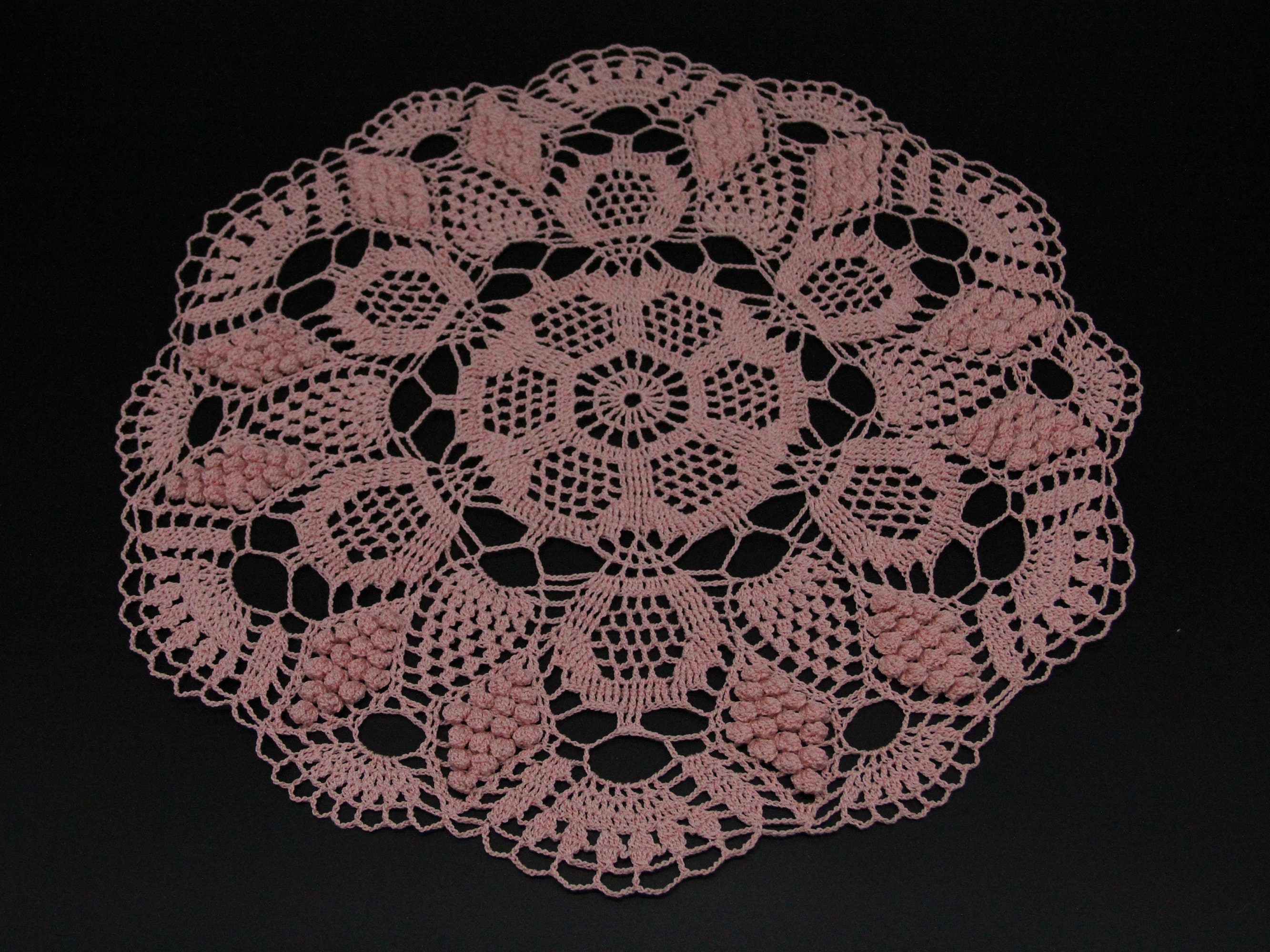 Phantomon Ovale kanten tafelloper Doilies bloemen tafelkleed meubeldoek hoes handgemaakte gehaakte placemats van 100% katoen (30 x 61 cm, wit