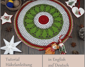 002 Christmas doily crochet pattern as a PDF file for immediate download