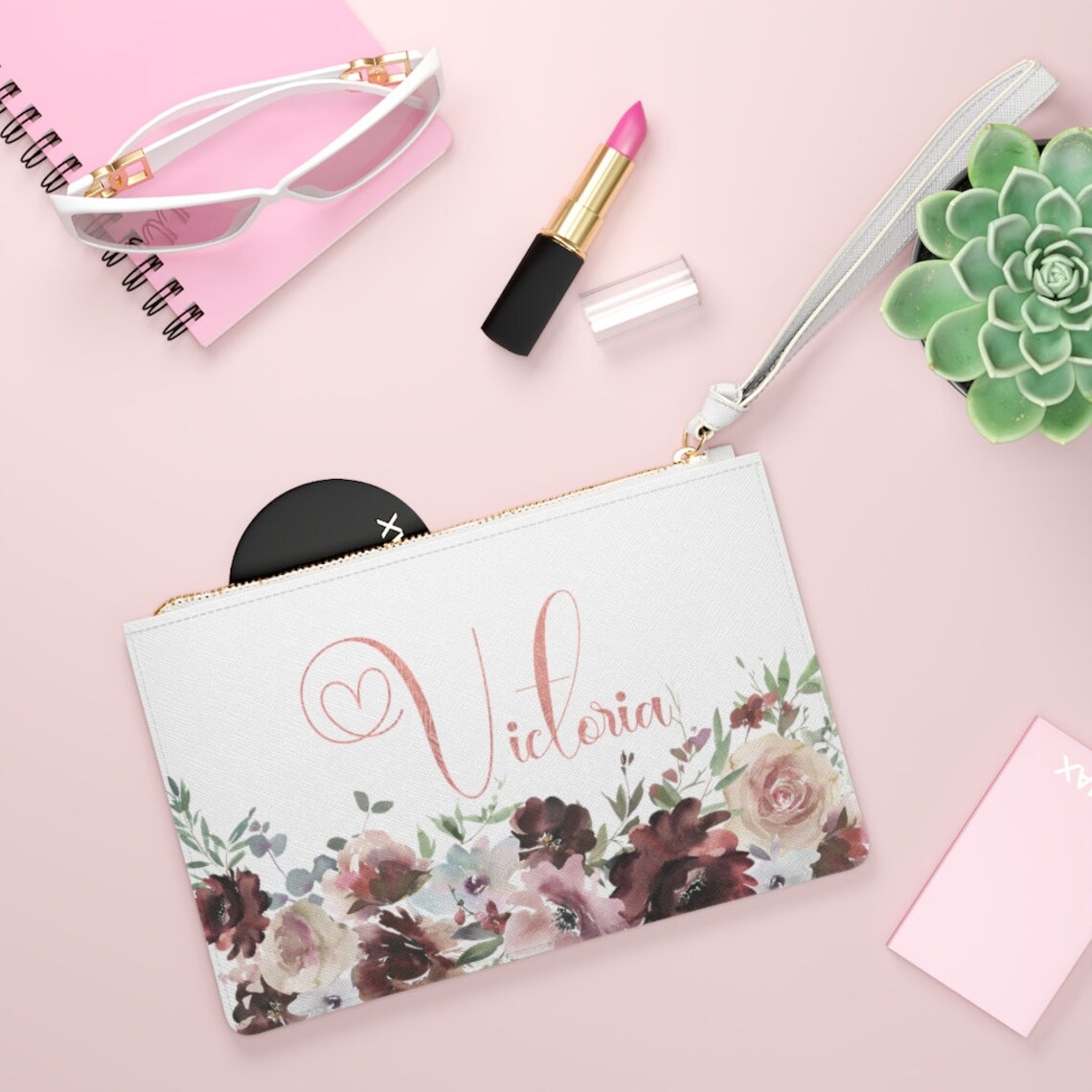 Custom Name Clutch Personalized Clutch for Women Evening Bag Etsy