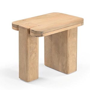 Mango wood stool, side table