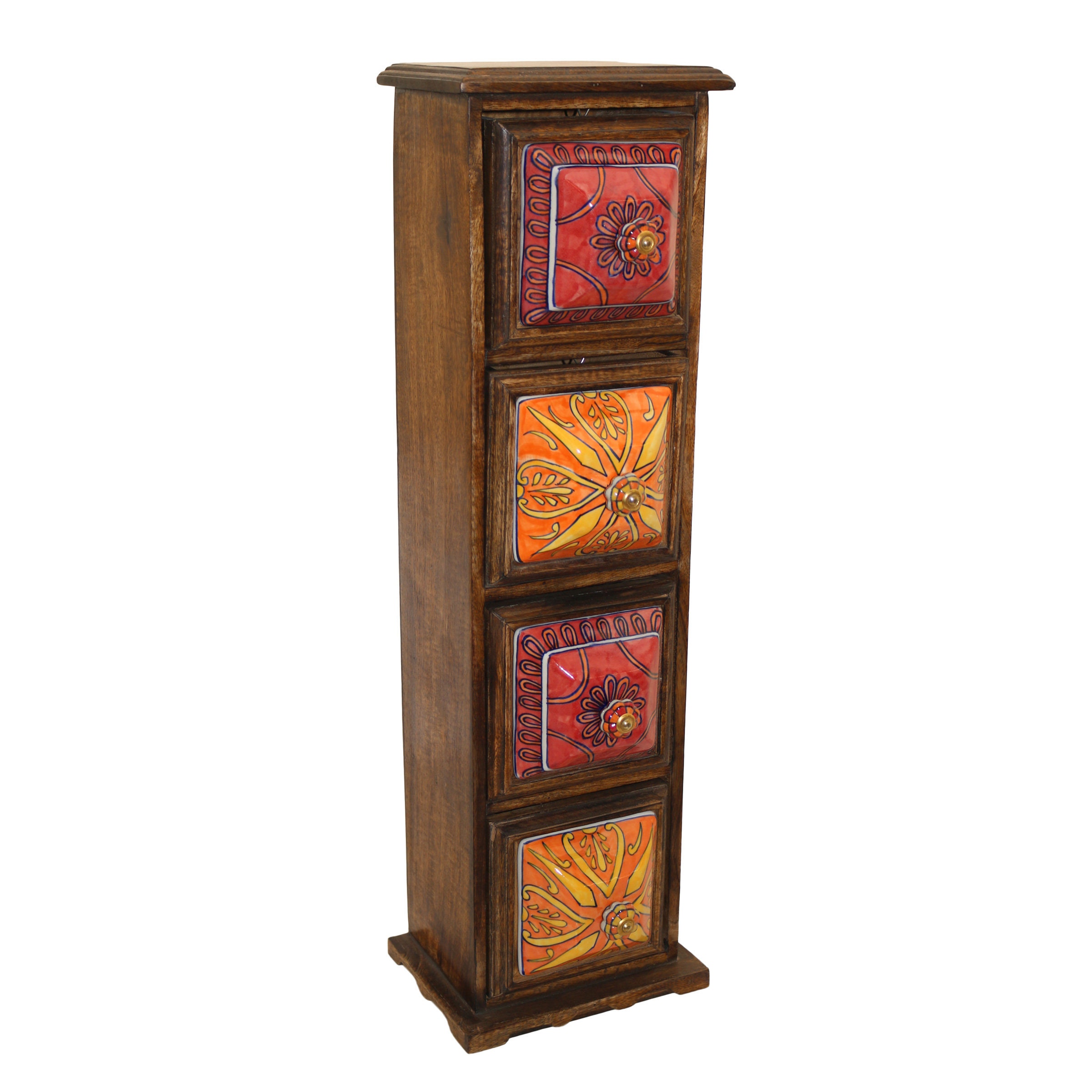 78.75''Mid-Century Modern Rubber Solid Wood TV Stand | Povison