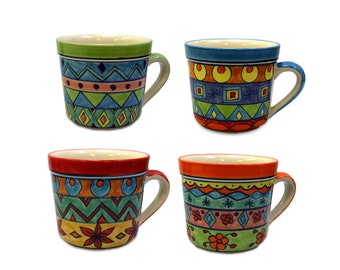 Ceramic Coffee Cup XL Set/4