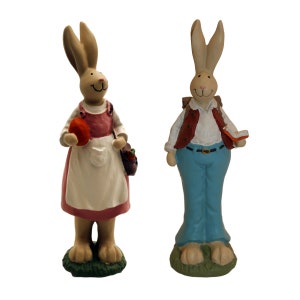 Decorative figure rabbit set/2, Easter decoration