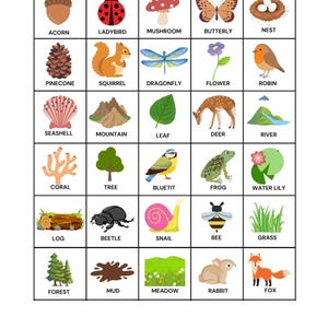 Nature Bingo Printable Game | Outdoor Scavenger Hunt for Kids | 20 ...