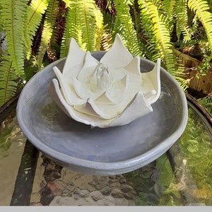 Handmade Ceramic Lotus Fountain