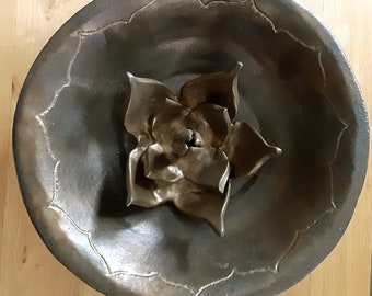 Lotus Fountain with Bronze Finish