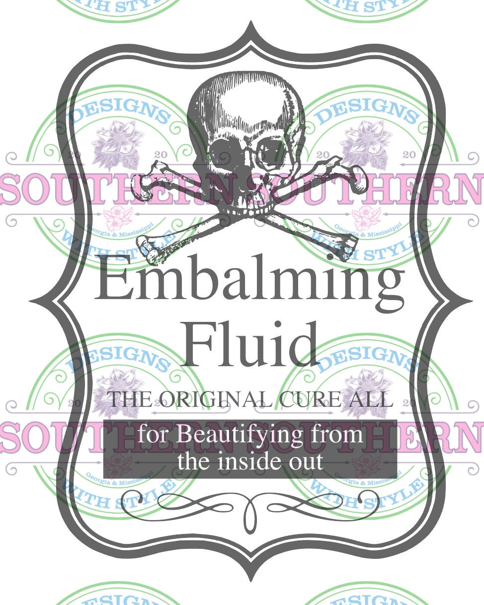 Embalming Fluid The Original Cure All for Beautifying from the Etsy