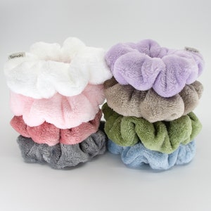 Soft Fluffy Scrunchies | Faux Fur Hair Ties | Gift for Bridesmaids, Girlfriend, Mom, Sister, BFF, Teacher