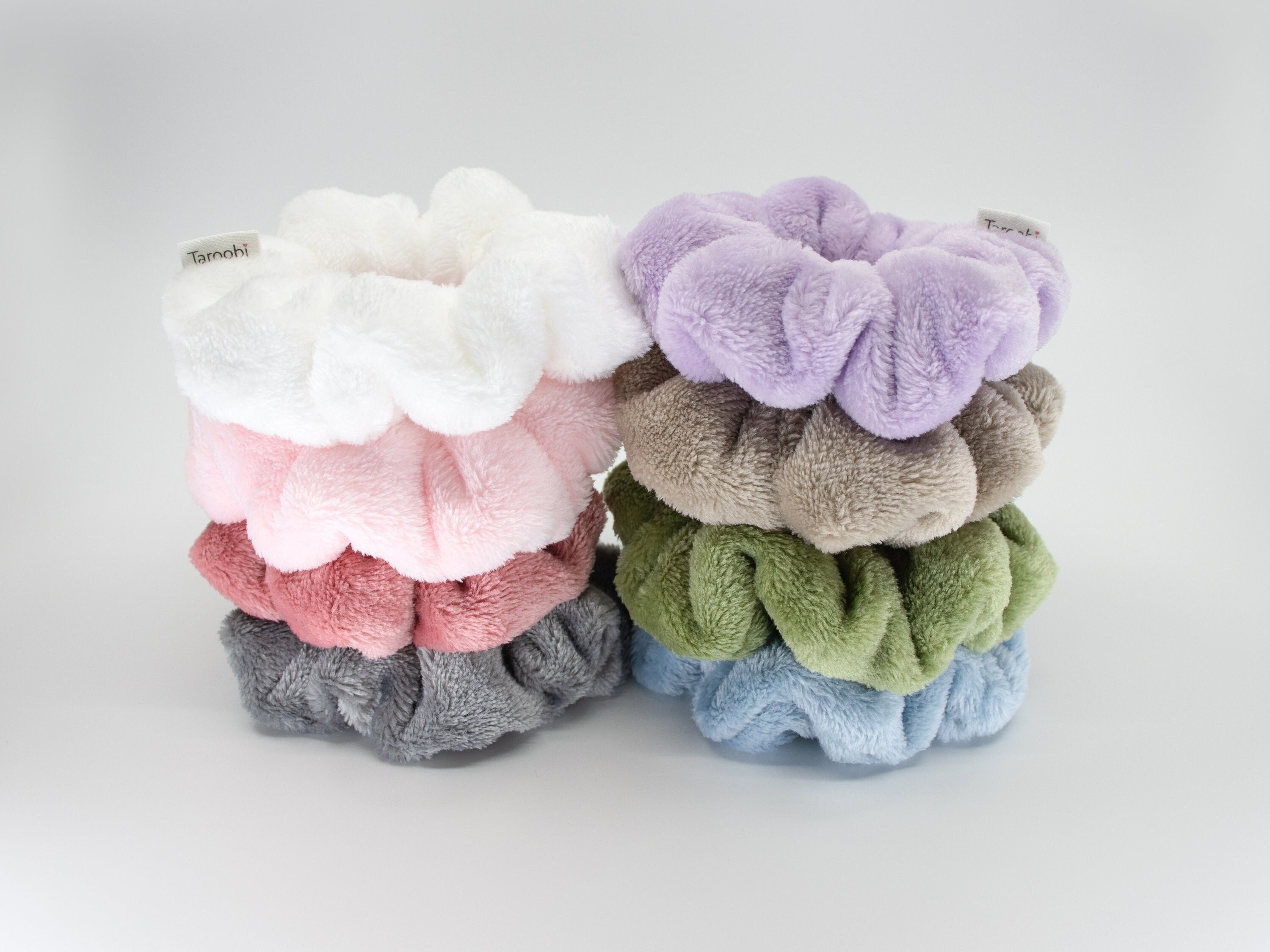 Sheared Fur Scrunchie with Multicolor Pattern Fur Scrunchies - Etsy main image 3