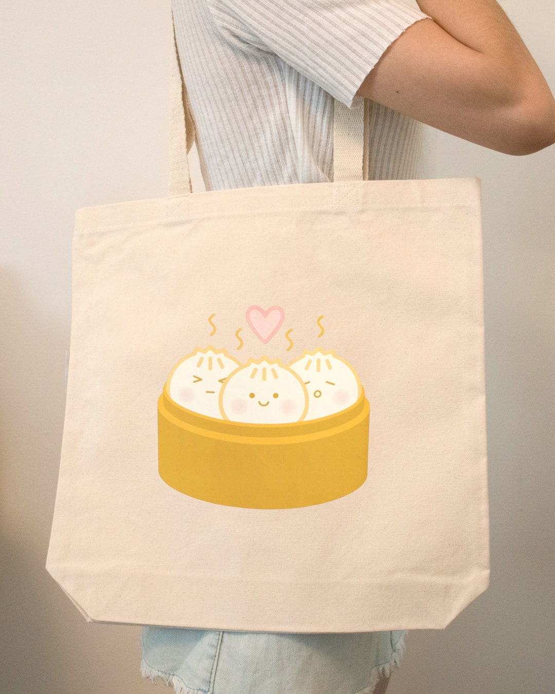 Dim Sum Tote Bag | Steamed Buns | Cute Asian Food Design | Gift for ...