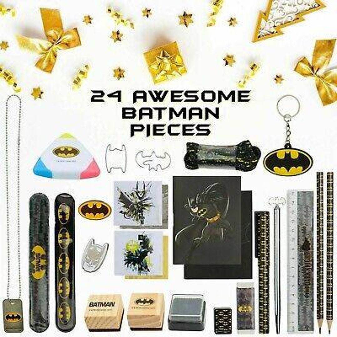 Batman Stationery Advent Calendar for Children Etsy