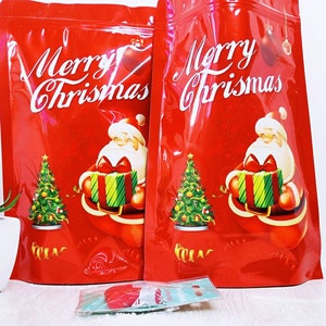 Christmas bags of Treats. Lovely Pouches filled with Christmas treats for all age groups.