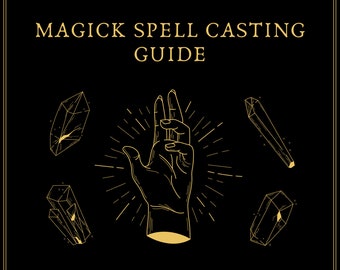 Magick Spell Casting Guide - Instant Download PDF - Casting The Circle, Calling on The Quarters, Visualisation, Book of Shadows Addition