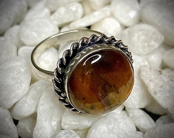 Anillo Djinn Marid de ojo de tigre: claridad mental, cura tu mente, magia, embrujo