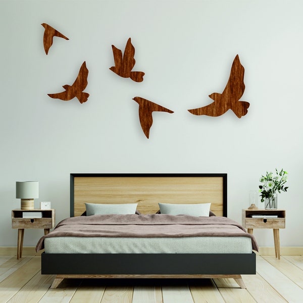 Bird Wood Wall Panel, Nature Wall art ,Bird wall Art ,Wooden Wall Art, Home Art , Wooden Flower Art Panel, Flower Art panel Wooden Wall Art